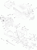 Toro 13AX61RG848 (LX427) - LX427 Lawn Tractor, Before January 31 2009, 2009 (1A019H10001-1A309H19999) Ersatzteile FUEL TANK, HOOD AND DASH ASSEMBLY