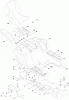Toro 13AX61RG848 (LX427) - LX427 Lawn Tractor, Before January 31 2009, 2009 (1A019H10001-1A309H19999) Ersatzteile SEAT, FENDER AND DECK LIFT ASSEMBLY