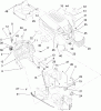 Toro 13AX61RH544 (LX465) - LX465 Lawn Tractor, 2007 (SN 1A117H10393-) Ersatzteile DASH, HOOD AND FUEL TANK ASSEMBLY