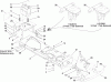 Toro 13AX61RH544 (LX465) - LX465 Lawn Tractor, 2007 (SN 1A117H10393-) Ersatzteile FRAME AND BATTERY ASSEMBLY