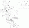 Toro 13AX61RH544 (LX465) - LX465 Lawn Tractor, 2007 (SN 1A117H10393-) Ersatzteile SEAT AND FENDER ASSEMBLY
