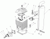 Toro 30125 - 36" Soft Bag (5 bu.) for Floating Mid-Size Mowers, 1985 (5000001-5999999) Ersatzteile CYLINDER & MUFFLER ASSEMBLY