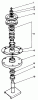 Toro 30125 - 36" Soft Bag (5 bu.) for Floating Mid-Size Mowers, 1985 (5000001-5999999) Ersatzteile DRIVE SPINDLE NO. 54-7780 (CUTTING UNITS MODEL NO. 30136 & 30152)