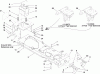 Toro 13BX60RG544 (LX425) - LX425 Lawn Tractor, 2007 (1A087H10172-1E237H10144) Ersatzteile FRAME AND BATTERY ASSEMBLY