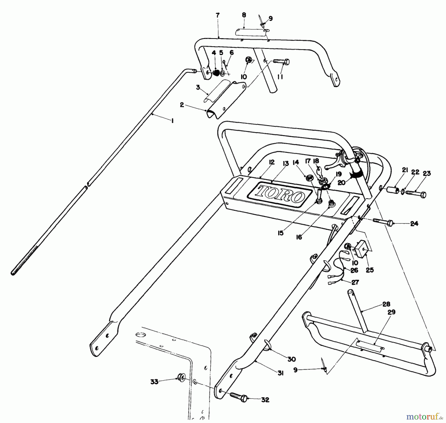 Toro Neu Mowers, Deck Assembly Only 30136 - Toro 36