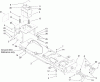 Toro 13BX60RG544 (LX425) - LX425 Lawn Tractor, 2007 (SN 1E237H10145-) Ersatzteile FRAME AND BATTERY ASSEMBLY