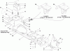 Toro 13BX60RG744 (LX425) - LX425 Lawn Tractor, 2007 (1A087H10172-1C307H10417) Ersatzteile FRAME AND BATTERY ASSEMBLY