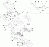 Toro 13BX60RG744 (LX425) - LX425 Lawn Tractor, 2007 (1A087H10172-1C307H10417) Ersatzteile SEAT AND FENDER ASSEMBLY