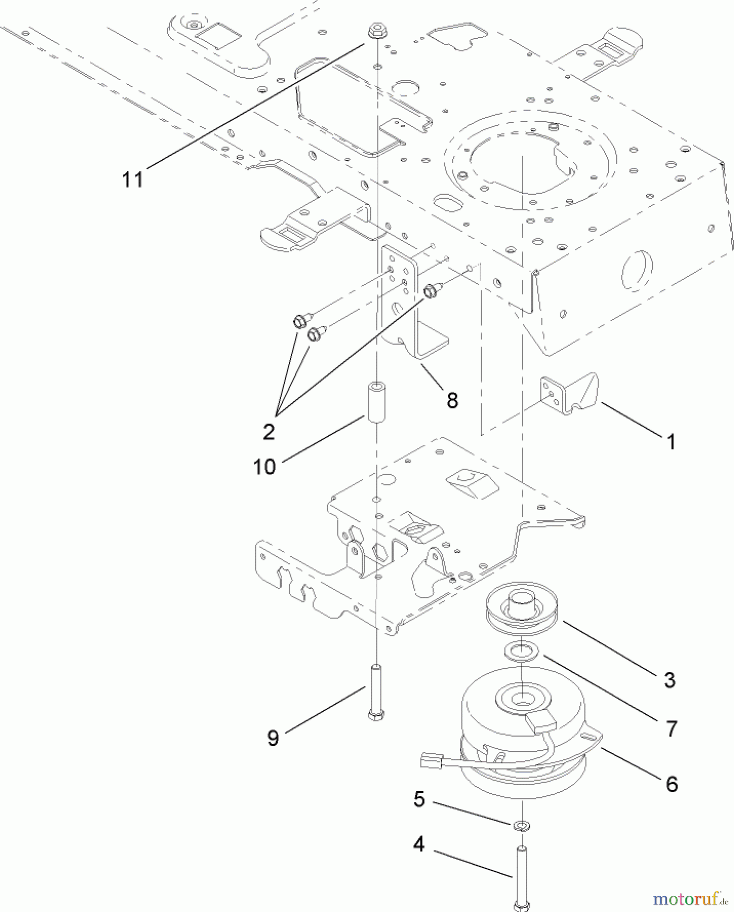 Toro Neu Mowers, Lawn & Garden Tractor Seite 1 14AQ81RP544 (GT2200) - Toro GT2200 Garden Tractor, 2006 (1A136H30000-) ELECTRIC CLUTCH ASSEMBLY