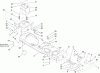 Toro 14AQ81RP544 (GT2200) - GT2200 Garden Tractor, 2006 (1A136H30000-) Ersatzteile FRAME AND BATTERY ASSEMBLY