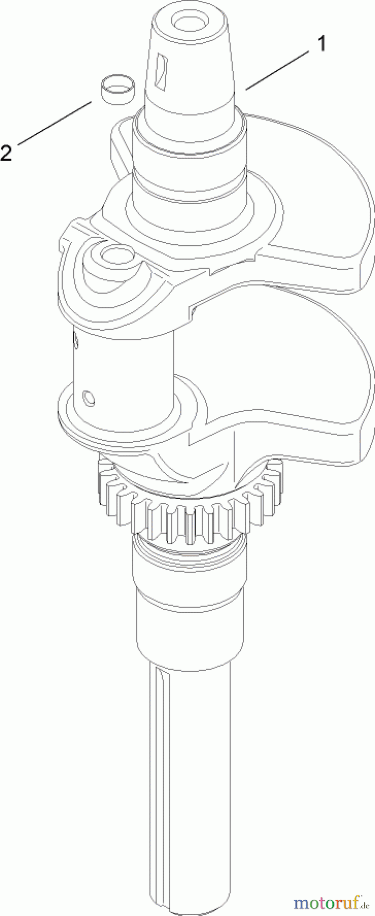  Toro Neu Mowers, Lawn & Garden Tractor Seite 1 14AQ81RP544 (GT2200) - Toro GT2200 Garden Tractor, 2008 (SN 1-) CRANKSHAFT ASSEMBLY KOHLER SV730-0018