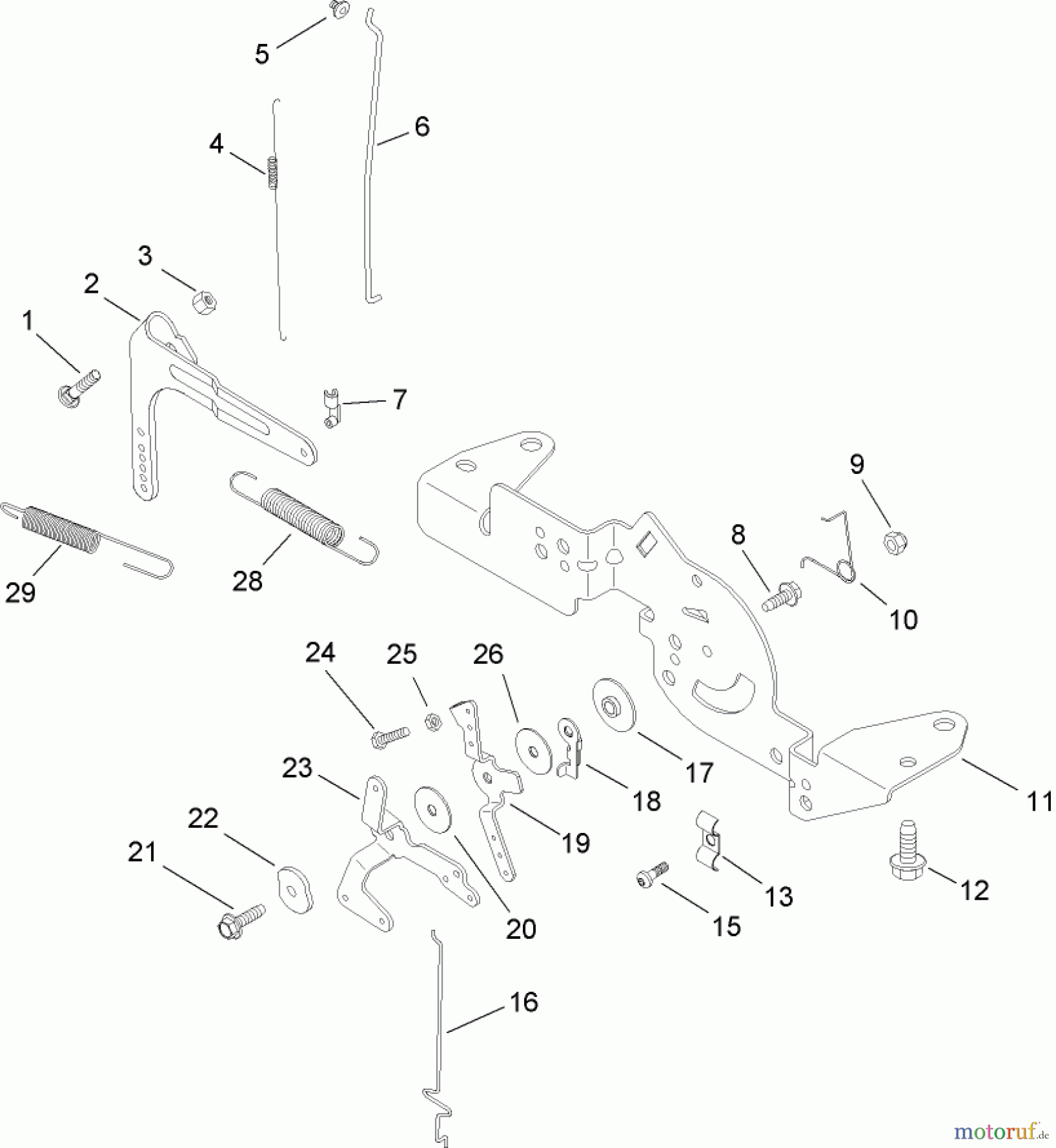 Toro Neu Mowers, Lawn & Garden Tractor Seite 1 14AQ81RP544 (GT2200) - Toro GT2200 Garden Tractor, 2008 (SN 1-) ENGINE CONTROL ASSEMBLY KOHLER SV730-0018