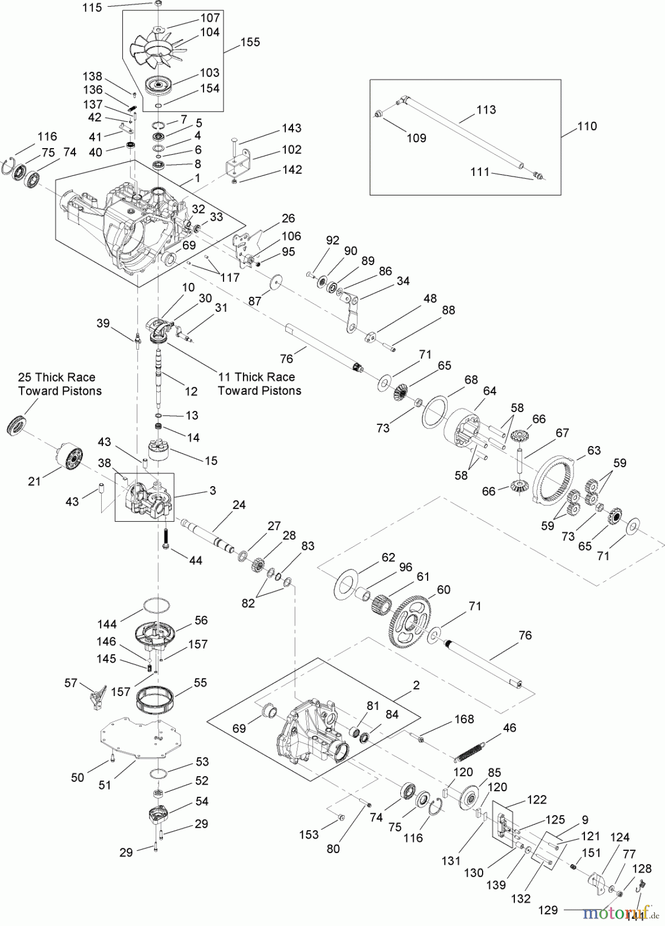 Toro Neu Mowers, Lawn & Garden Tractor Seite 1 14AQ81RP544 (GT2200) - Toro GT2200 Garden Tractor, 2008 (SN 1-) TRANSMISSON ASSEMBLY NO. 112-0914 #1