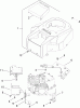 Toro 14AQ81RP748 (GT2200) - GT2200 Garden Tractor, 2007 (1B087H30130-) Ersatzteile BLOWER HOUSING AND BAFFLE ASSEMBLY KOHLER SV730-0018