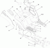 Toro 14AQ81RP748 (GT2200) - GT2200 Garden Tractor, 2007 (1B087H30130-) Ersatzteile FENDER ASSEMBLY