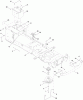 Toro 14AQ94RP848 (GT2200) - GT2200 Garden Tractor, 2010 (1-1) Ersatzteile FRAME, BATTERY AND ELECTRIC PTO ASSEMBLY