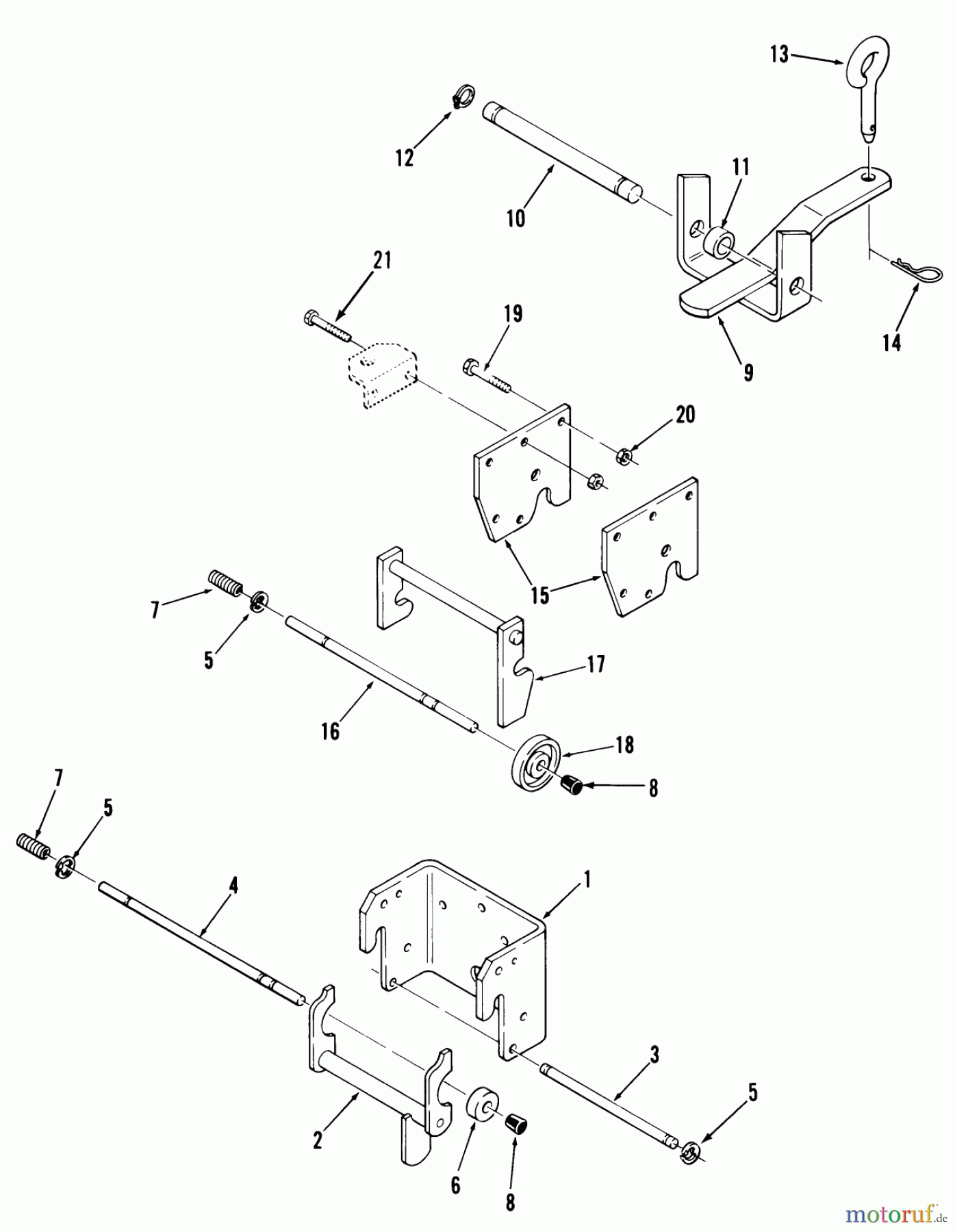 Toro Neu Mowers, Lawn & Garden Tractor Seite 1 31-17KE02 (417-A) - Toro 417-A Garden Tractor, 1986 HITCHES