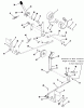 Toro 21-08K803 (308-8) - 308-8 Tractor, 1987 Ersatzteile CLUTCH, BRAKE AND SPEED CONTROL LINKAGE