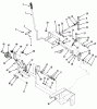 Toro 21-08K803 (308-8) - 308-8 Tractor, 1987 Ersatzteile CLUTCH, BRAKE & SPEED CONTROL LINKAGE #1