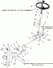 Toro 21-08K803 (308-8) - 308-8 Tractor, 1987 Ersatzteile FRONT AXLE AND STEERING