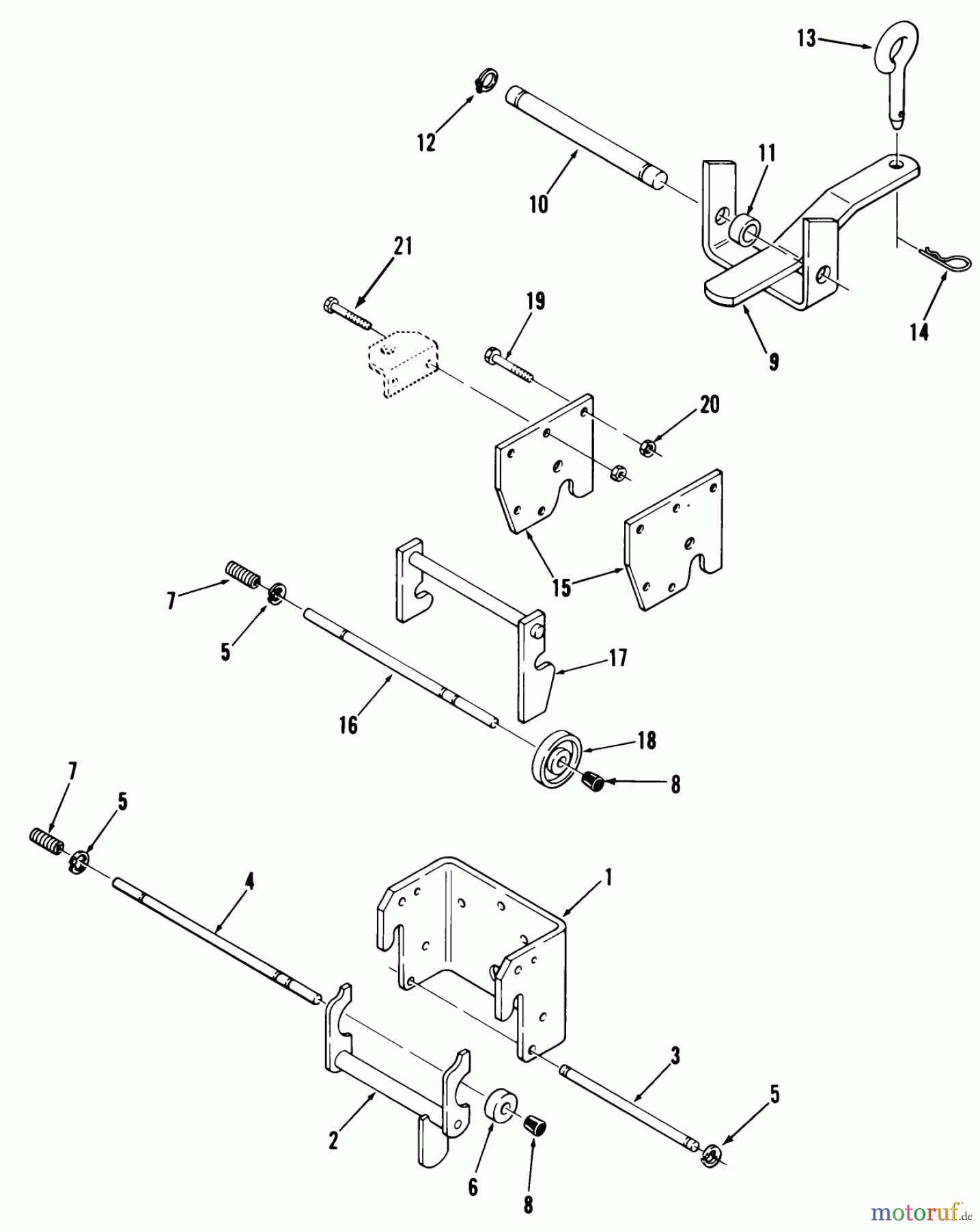 Toro Neu Mowers, Lawn & Garden Tractor Seite 1 31-14K802 (414-8) - Toro 414-8 Garden Tractor, 1987 HITCHES