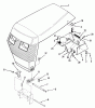 Toro 21-08K803 (308-8) - 308-8 Tractor, 1987 Ersatzteile SHEET METAL AND COVERS #1