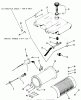 Toro 21-08K803 (308-8) - 308-8 Tractor, 1987 Ersatzteile THROTTLE CHOKE AND FUEL SYSTEM