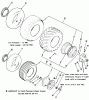 Toro 21-08K803 (308-8) - 308-8 Tractor, 1987 Ersatzteile WHEELS AND TIRES
