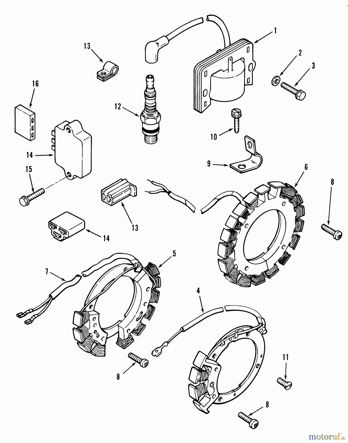 Toro Neu Mowers, Lawn & Garden Tractor Seite 1 21-08K804 (308-8) - Toro 308-8 Tractor, 1988 IGNITION SYSTEM