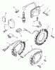 Toro 31-14K803 (414-8) - 414-8 Garden Tractor, 1988 Ersatzteile IGNITION SYSTEM