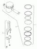 Toro 31-14K803 (414-8) - 414-8 Garden Tractor, 1988 Ersatzteile PISTON & RINGS