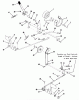 Toro 21-10K801 (310-8) - 310-8 Garden Tractor, 1985 Ersatzteile CLUTCH, BRAKE AND SPEED CONTROL LINKAGE