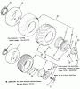 Toro 21-10K801 (310-8) - 310-8 Garden Tractor, 1985 Ersatzteile WHEELS AND TIRES