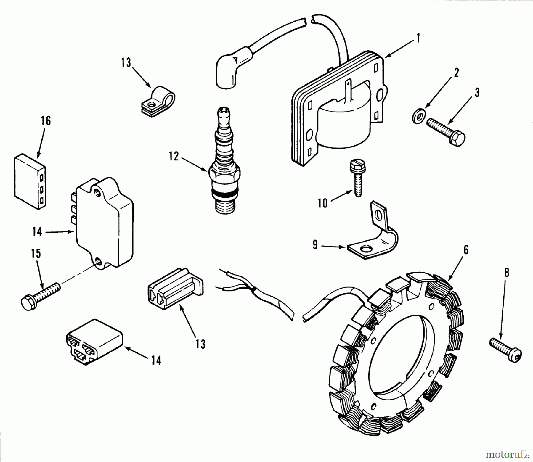 Toro Neu Mowers, Lawn & Garden Tractor Seite 1 31-14K804 (414-8) - Toro 414-8 Garden Tractor, 1989 KOHLER IGNITION SYSTEM
