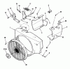 Toro 31-14K804 (414-8) - 414-8 Garden Tractor, 1989 Ersatzteile ONAN BLOWER HOUSING AND GOVERNOR