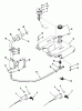Toro 31-14K804 (414-8) - 414-8 Garden Tractor, 1989 Ersatzteile ONAN THROTTLE CHOKE AND FUEL CONTROLS