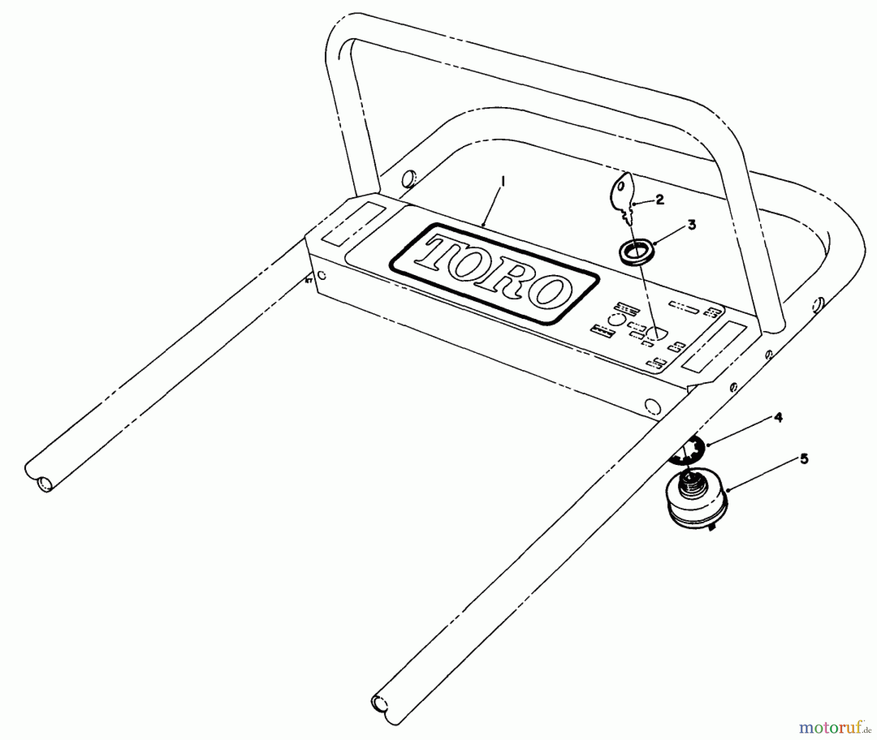 Toro Neu Accessories, Mower 30132 - Toro Electric Start Kit, 1985 (5000001-5999999) SWITCH ASSEMBLY
