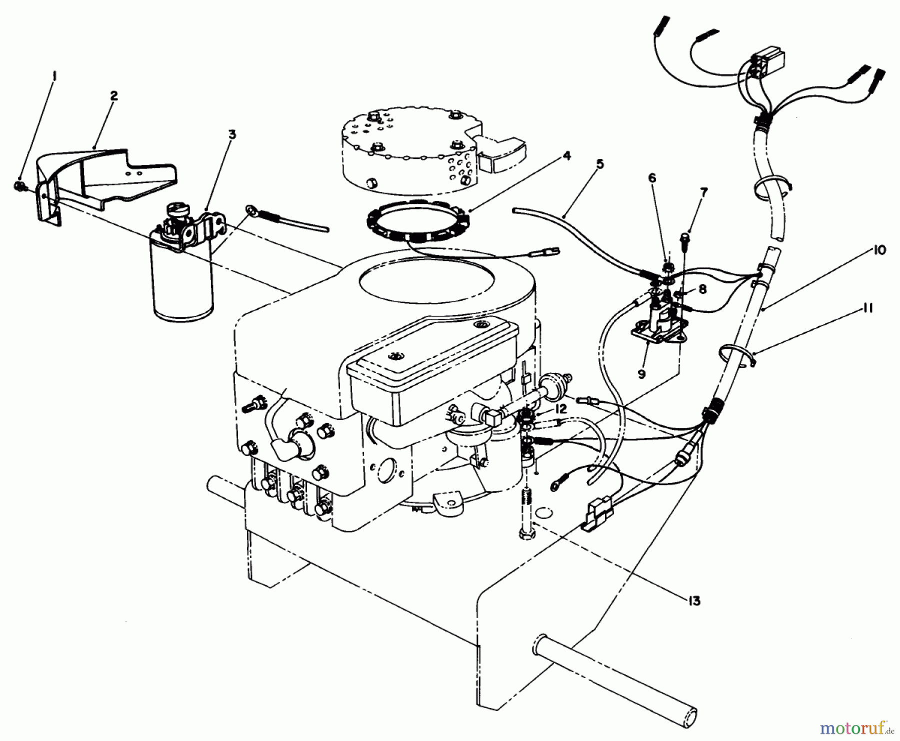 Toro Neu Accessories, Mower 30132 - Toro Electric Start Kit, 1985 (5000001-5999999) WIRING ASSEMBLY