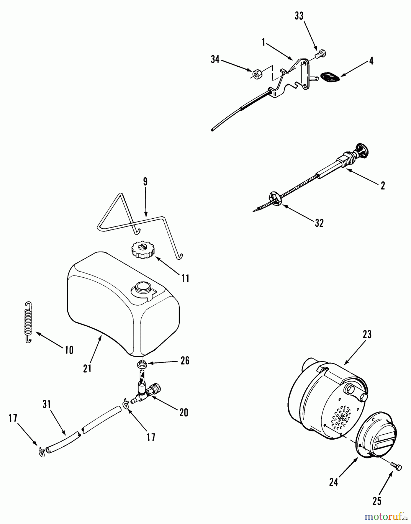 Toro Neu Mowers, Lawn & Garden Tractor Seite 2 B2-16B591 (216-5) - Toro 216-5 Tractor, 1987 FUEL AND EXHAUST SYSTEMS