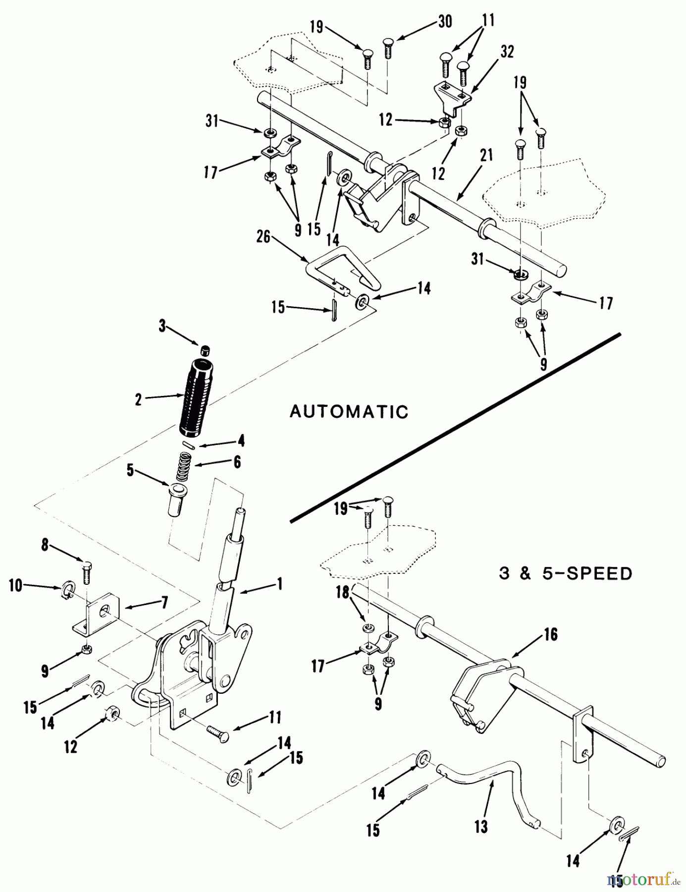 Toro Neu Mowers, Lawn & Garden Tractor Seite 2 B2-11B392 (211-3) - Toro 211-3 Tractor, 1987 ATTACHMENT LIFT