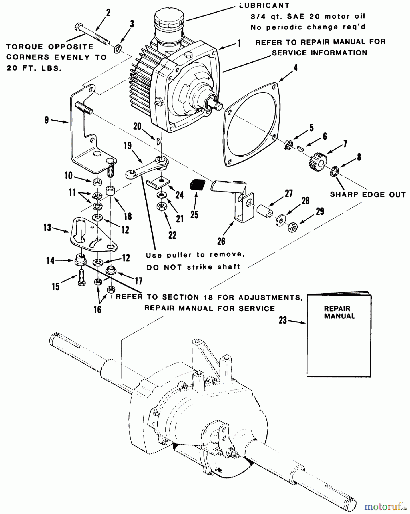 Toro Neu Mowers, Lawn & Garden Tractor Seite 1 22-17KE01 (257-H) - Toro 257-H Tractor, 1988 AUTOMATIC TRANSMISSION