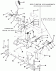 Toro 22-17KE01 (257-H) - 257-H Tractor, 1988 Ersatzteile CLUTCH, BRAKE AND SPEED CONTROL LINKAGE #1