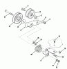 Toro 22-17KE01 (257-H) - 257-H Tractor, 1988 Ersatzteile CLUTCH, BRAKE AND SPEED CONTROL LINKAGE #2