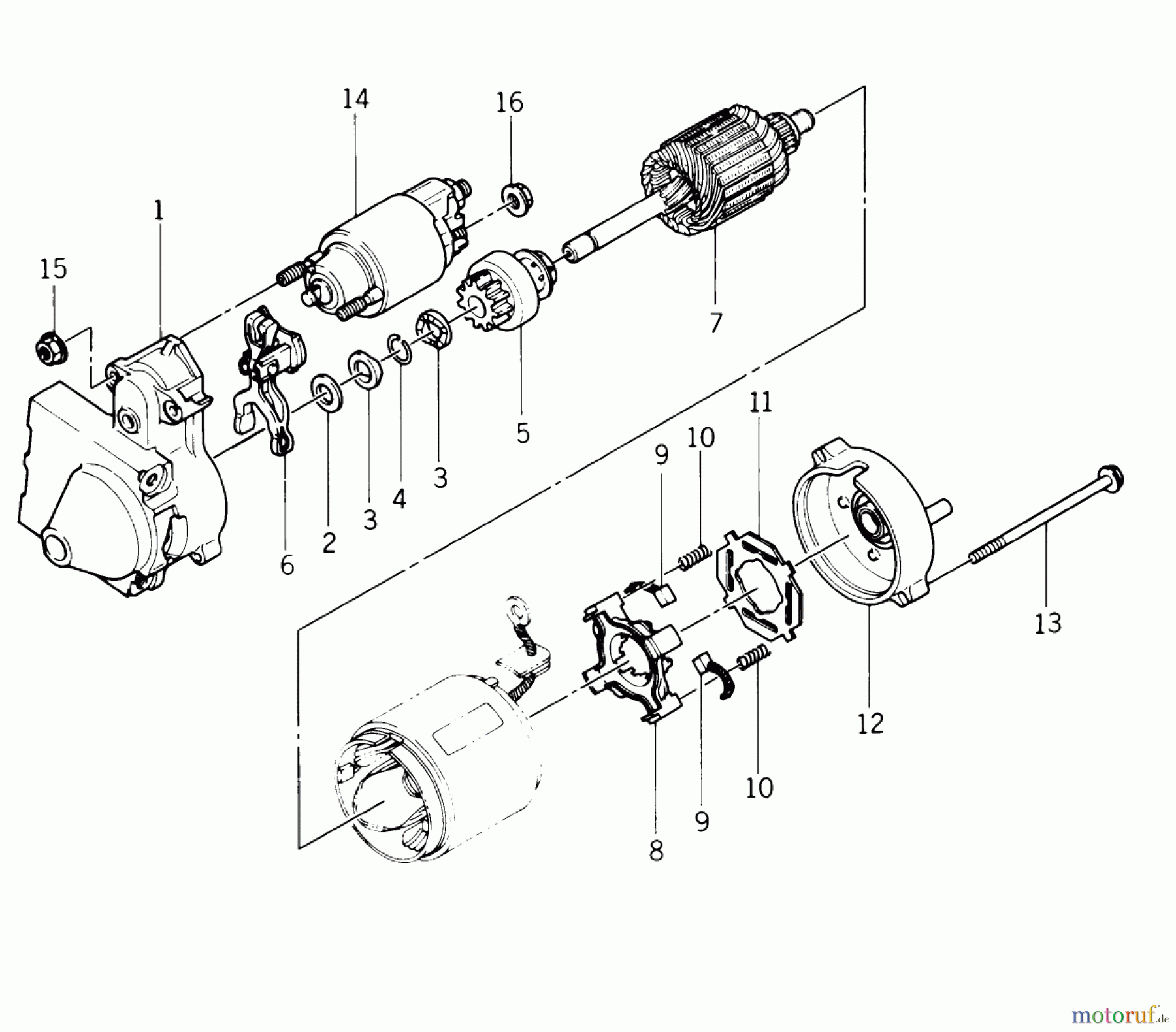 Toro Neu Mowers, Lawn & Garden Tractor Seite 1 22-17KE01 (257-H) - Toro 257-H Tractor, 1988 ELECTRIC STARTER #1
