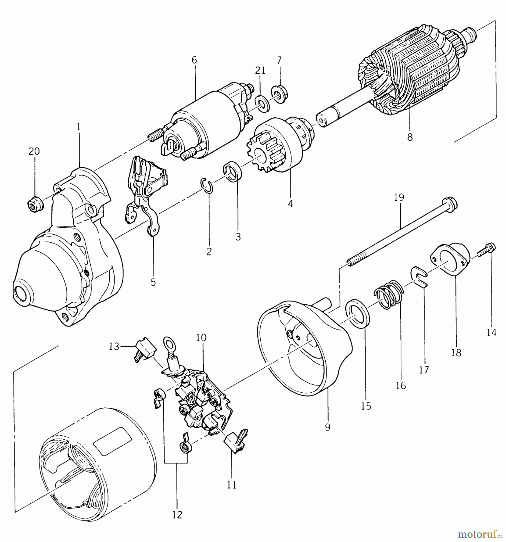 Toro Neu Mowers, Lawn & Garden Tractor Seite 1 22-17KE01 (257-H) - Toro 257-H Tractor, 1988 ELECTRIC STARTER #2