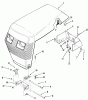 Toro 22-17KE01 (257-H) - 257-H Tractor, 1988 Ersatzteile FRAME, SHEET METAL AND COVERS #1