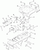 Toro 22-17KE01 (257-H) - 257-H Tractor, 1988 Ersatzteile FRAME, SHEET METAL AND COVERS #2