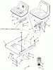 Toro 22-17KE01 (257-H) - 257-H Tractor, 1988 Ersatzteile SEAT AND SUSPENSION