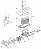 Toro 22-13KE02 (252-H) - 252-H Tractor, 1989 Ersatzteile AIR FILTER & CARBURETOR