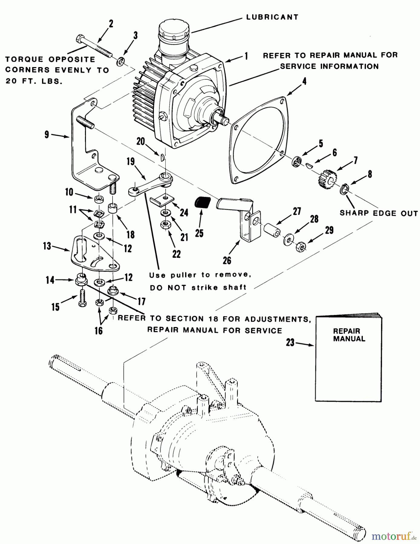 Toro Neu Mowers, Lawn & Garden Tractor Seite 1 22-13KE02 (252-H) - Toro 252-H Tractor, 1989 AUTOMATIC TRANSMISSION